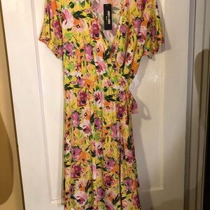 Agnes & Dora Nightingale Floral Wrap dress